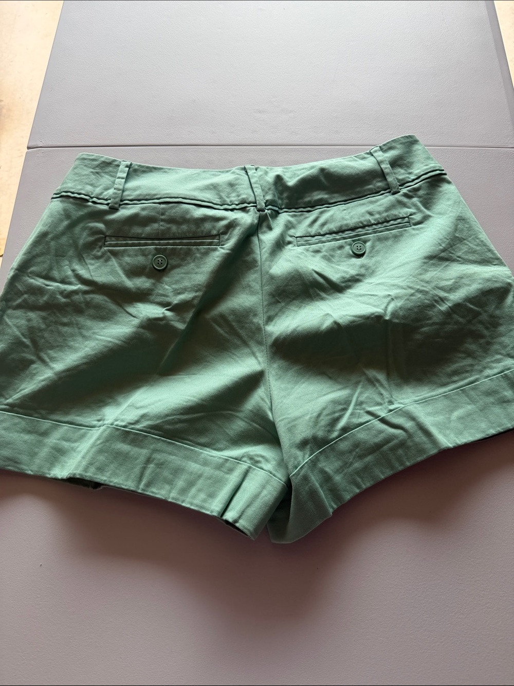 Woman’s New York & Company Mint Green Tailored Shorts, Size 12 - Picture 2 of 3